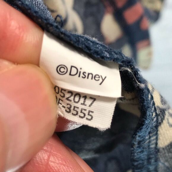 LuLaRoe High Low Tunic Blouse Top Disney Mickey Mouse Scoop Neck Blue Size M - Picture 6 of 7